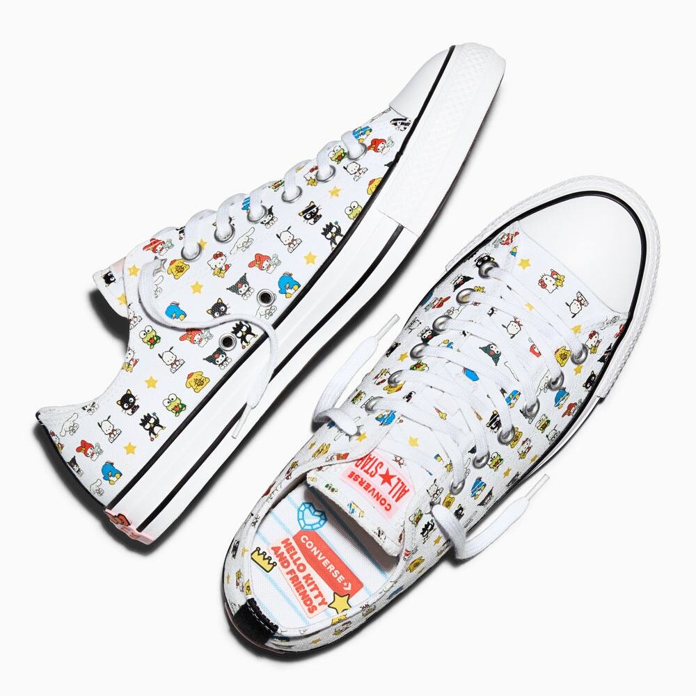 CONVERSE X SANRIO HELLOW KITTY MEN'S 10.5 CTAS CHARACTER ALL OVER PRINT NIB